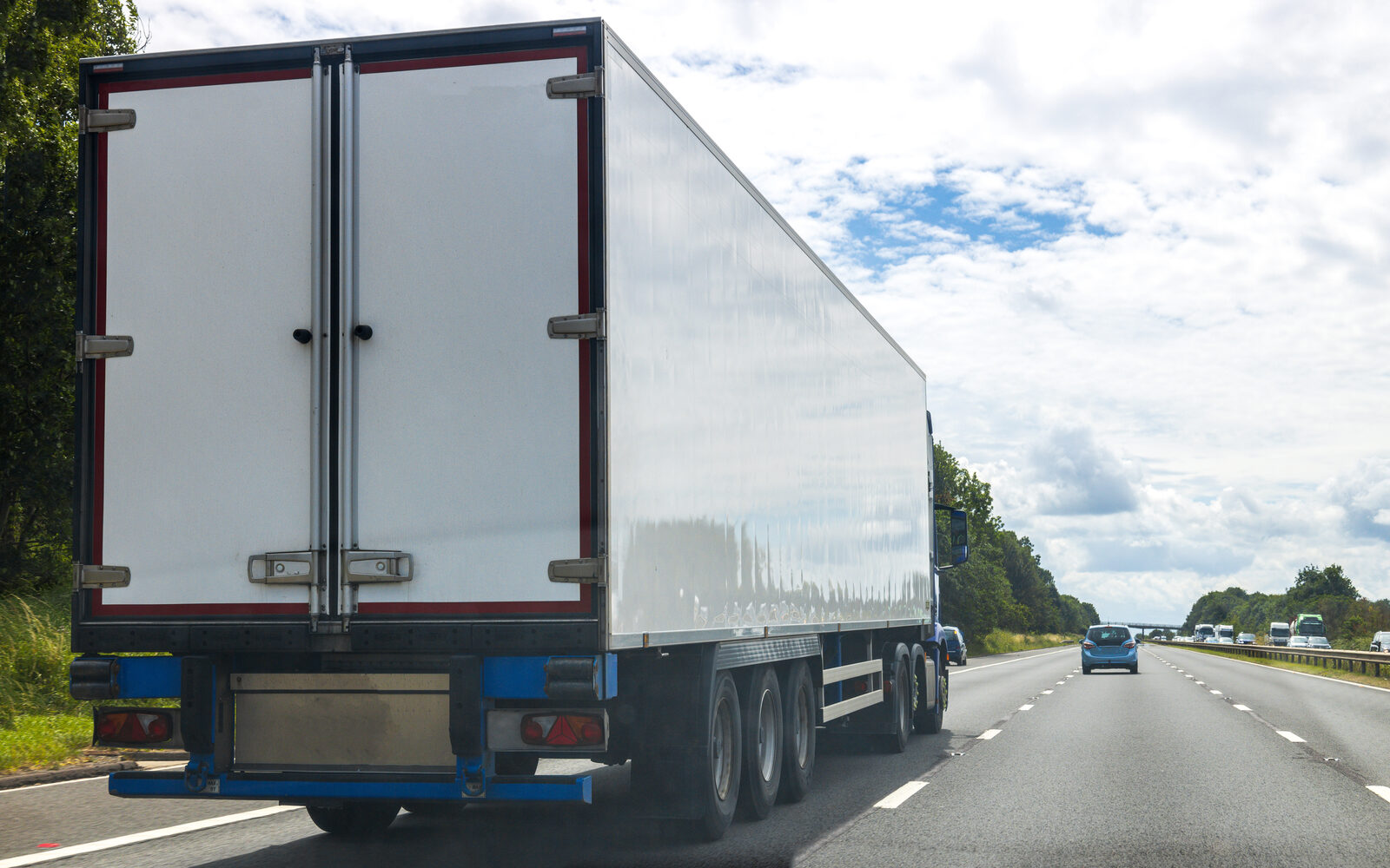 Articulated lorry on a motorway
